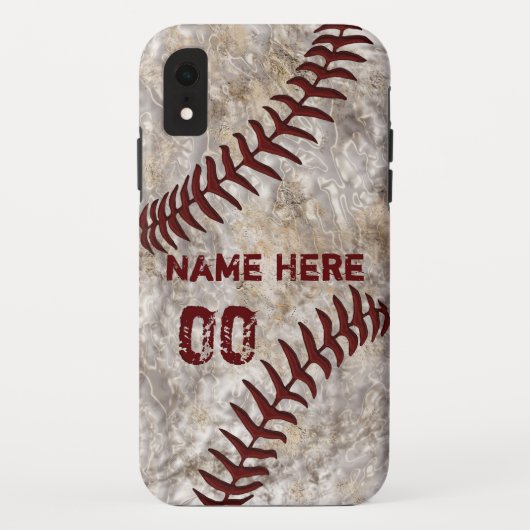 Aangepaste Baseball-telefoongesprekken Nieuw en ou Case-Mate iPhone Case (Achterkant)