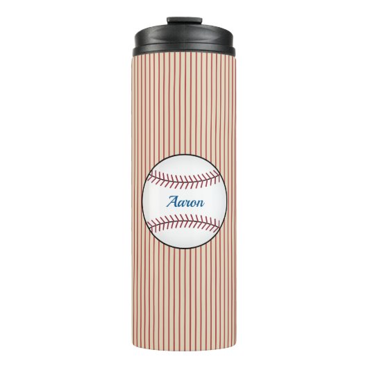 Aangepaste Baseball Thermische Koffie Tumbler Thermosbeker (Voorkant)