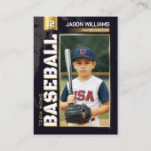 Aangepaste Baseball Trading Kaart, Gold Player Kaa Contactkaartje (Voorkant)