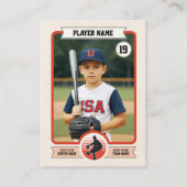 Aangepaste Baseball Trading Kaart,  Speler Kaart Contactkaartje (Voorkant)