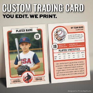 Aangepaste Baseball Trading Kaart,  Speler Kaart Contactkaartje