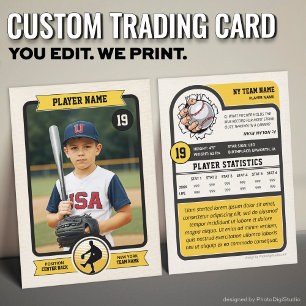 Aangepaste Baseball Trading Kaart,  Speler Kaart Contactkaartje