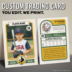 Aangepaste Baseball Trading Kaart,  Speler Kaart Contactkaartje