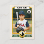 Aangepaste Baseball Trading Kaart,  Speler Kaart Contactkaartje (Voorkant)