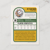 Aangepaste Baseball Trading Kaart,  Speler Kaart Contactkaartje (Achterkant)