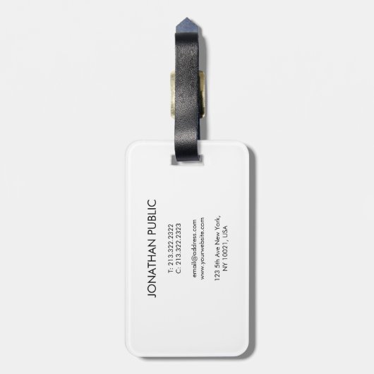 Aangepaste basgitaar muziek Sjabloon Tekst toevoeg Bagagelabel (Achterkant verticaal)