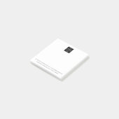 Aangepaste Basic Business Logo en contactgegevens Post-it® Notes (Schuin)
