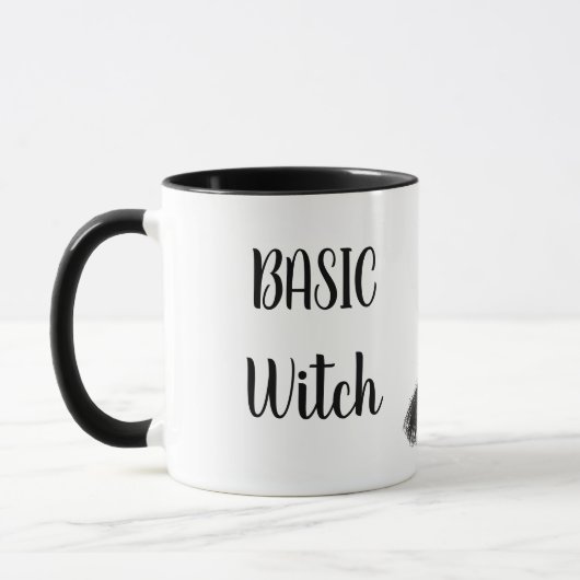 Aangepaste BASIC WITCH Broom Funny Gift Cool Aesth Mok (Links)
