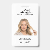 Aangepaste basis bedrijf werknemersfoto ID-kaart Badge (Voorzijde)