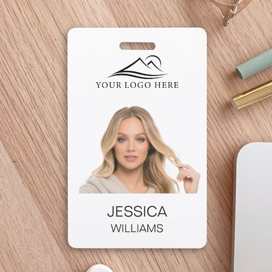 Aangepaste basis bedrijf werknemersfoto ID-kaart Badge