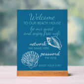 Aangepaste basisinstellingen voor thuisgebruik WiF Acryl Bord (Neutraal)