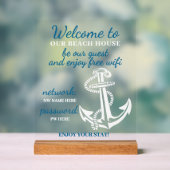 Aangepaste basisinstellingen voor thuisgebruik WiF Acryl Bord (Neutraal)