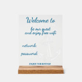 Aangepaste basisinstellingen voor thuisgebruik WiF Acryl Bord (Voorkant)