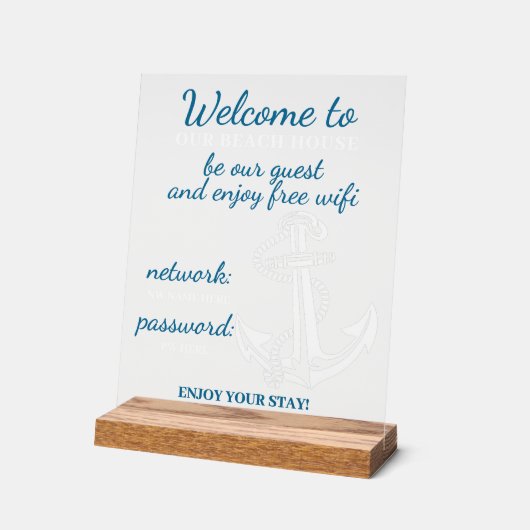 Aangepaste basisinstellingen voor thuisgebruik WiF Acryl Bord (Hoek)