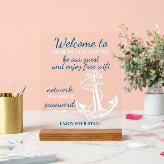 Aangepaste basisinstellingen voor thuisgebruik WiF Acryl Bord (Huwelijk)