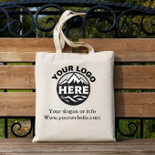 Aangepaste basislogo Zakelijke winkel Tote Bag