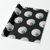 Aangepaste basismonogram cadeaupapier (Uitgerold)