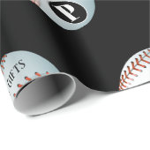 Aangepaste basismonogram cadeaupapier (Rol Hoek)