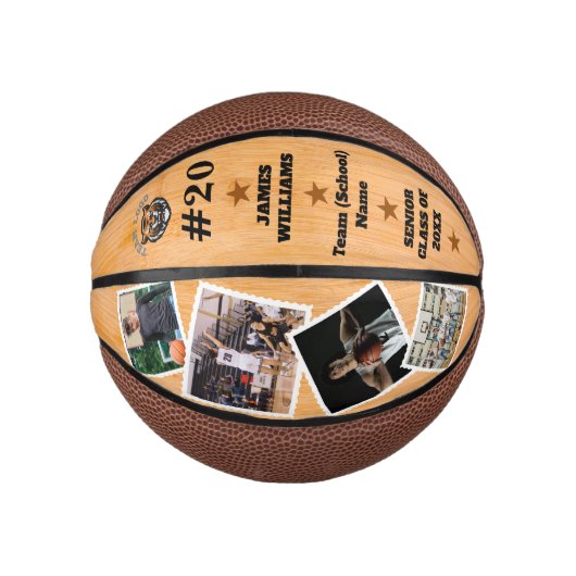 Aangepaste Basketbal Afstuderen Klasse van 2025 Fo (Voorkant)