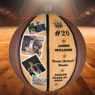 Aangepaste Basketbal Afstuderen Klasse van 2025 Fo