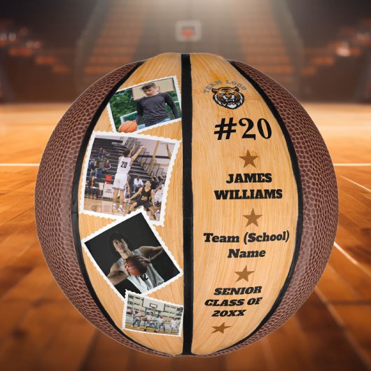 Aangepaste Basketbal Afstuderen Klasse van 2025 Fo