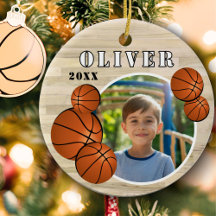 Aangepaste Basketbal Bal Houten Sport Foto