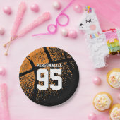 Aangepaste basketbal borden voor verjaardagsfeesta papieren bordje (Feest)
