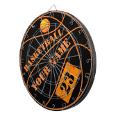 Aangepaste basketbal gepersonaliseerd dartbord (Voorkant Rechts)