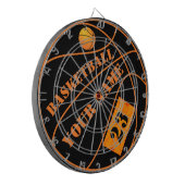 Aangepaste basketbal gepersonaliseerd dartbord (Voorkant Links)