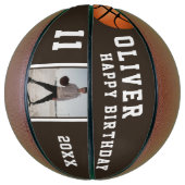 Aangepaste Basketbal Happy Verjaardag met Foto (Verticaal)