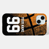 Aangepaste basketbal jersey nummer cool Hoesje-Mat Case-Mate iPhone Case (Achterkant (horizontaal))