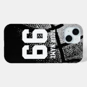 Aangepaste basketbal jersey nummer iPhone 15 hoesj Case-Mate iPhone Case (Achterkant (horizontaal))