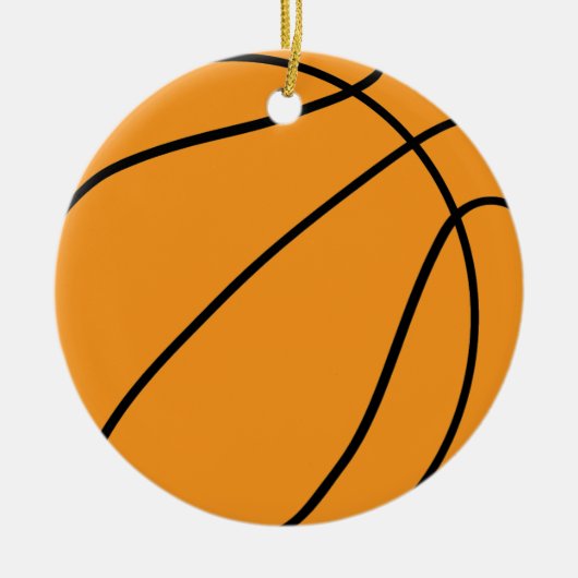 Aangepaste Basketbal Liefhebber Gift voor Sport Te Keramisch Ornament (Voorkant)