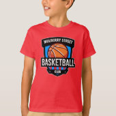 Aangepaste basketbal Logo T-shirt (Voorkant)