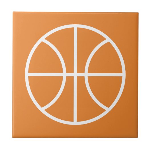 Aangepaste basketbal logo tegeltje (Voorkant)