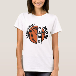 Aangepaste Basketbal Moeder Gespleten Bal T-shirt