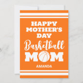 Aangepaste Basketbal Moeder Moederdag Foto Platte  (Voorkant)