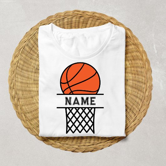 Aangepaste basketbal naam basketbal liefhebbers sp t-shirt