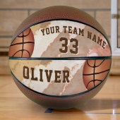 Aangepaste Basketbal Speler Naam Nummer Team