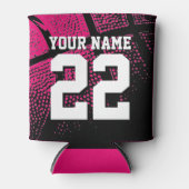 Aangepaste basketbal sport jersey nummer koelbox blikjeskoeler (Voorkant)