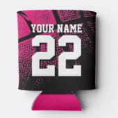 Aangepaste basketbal sport jersey nummer koelbox blikjeskoeler (Achterkant)