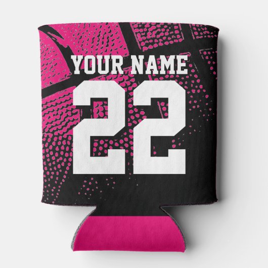 Aangepaste basketbal sport jersey nummer koelbox blikjeskoeler (Achterkant)