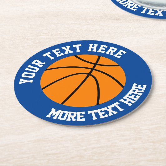 Aangepaste basketbal sport onderzetters (Gebogen)