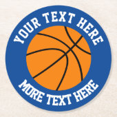 Aangepaste basketbal sport onderzetters (Voorkant)