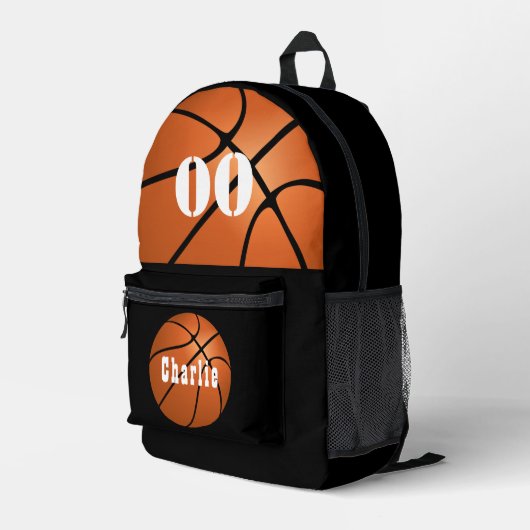AANGEPASTE BASKETBAL TAS PERSONALISEER SPORTTAS (Achterkant Hoek Rechts)