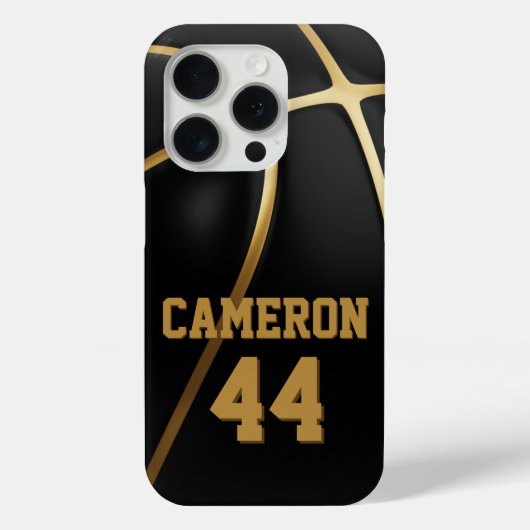 Aangepaste Basketbal Telefoonhoes Gepersonaliseerd Case-Mate iPhone Case (Achterkant)