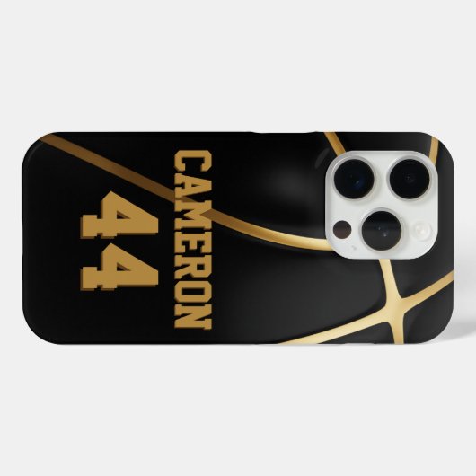 Aangepaste Basketbal Telefoonhoes Gepersonaliseerd Case-Mate iPhone Case (Achterkant (horizontaal))