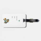 Aangepaste Basketbal Toekan Bag Tag met Naam Bagagelabel (Achterkant horizontaal)
