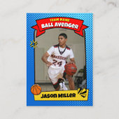 Aangepaste Basketbal Trading Kaart, Comic Baller K Contactkaartje (Voorkant)