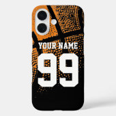 Aangepaste basketbal-trui voor basketbal nummer iP Case-Mate iPhone Case (Achterkant)